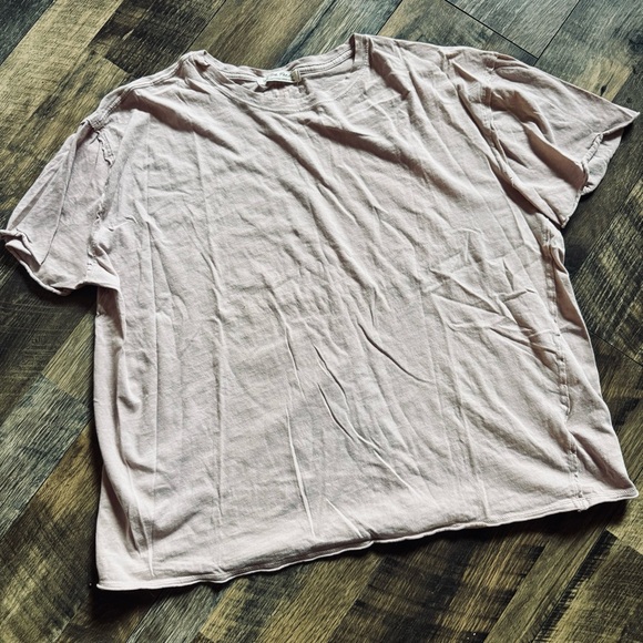 We The Free Tops - We The Free Blush Oversized Crewneck Short Sleeve Tee